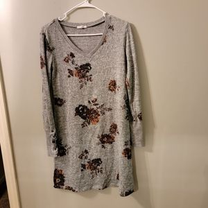 Womens floral sweater  dress